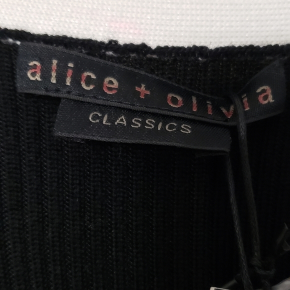 Alice + Olivia Alcina Rib-Knit Sweater Dress - Size XL - Picture 8 of 14